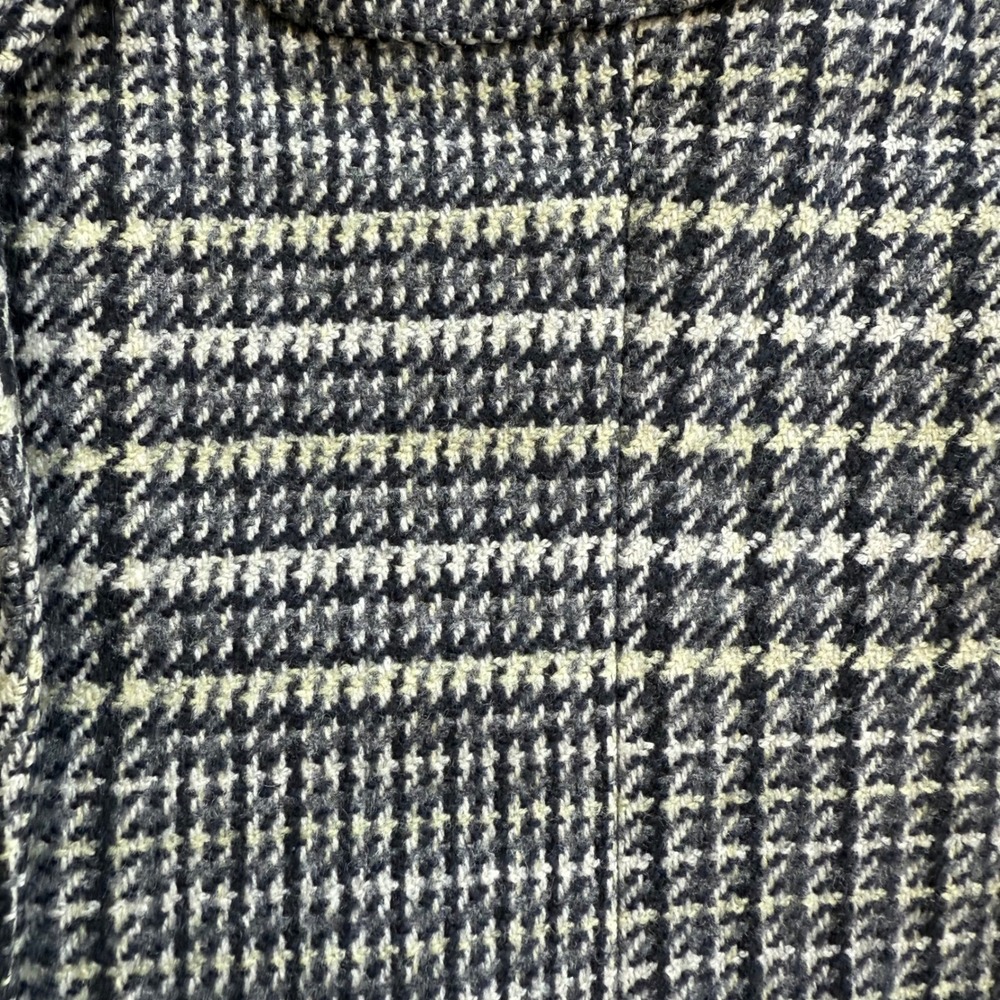 Escada by Margaretha Ley Vintage Houndstooth Wool Blazer Jacket Velvet Collar 40 - Picture 11 of 14